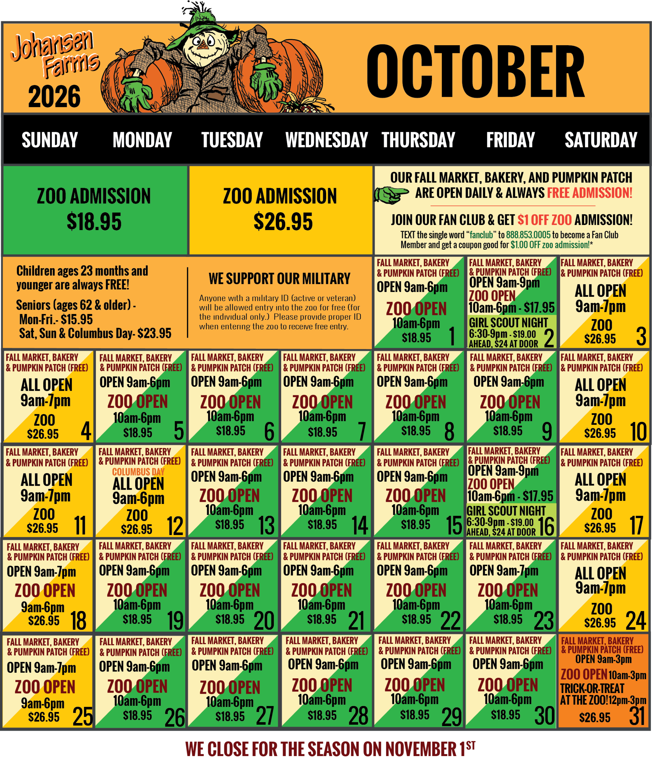 October 2026 Calendar October 2026 Calendar
